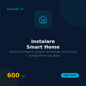Instalare și configurare Smart Home