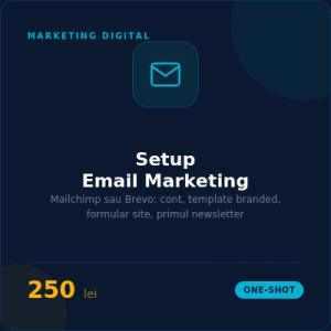 Setup email marketing (Mailchimp/Brevo)