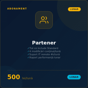 Abonament Partener — pachet complet lunar