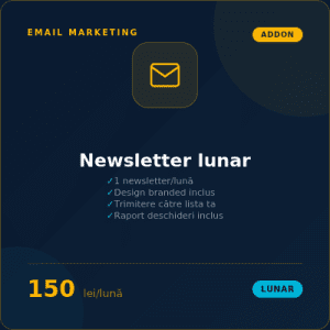 Newsletter lunar (creare + trimitere)